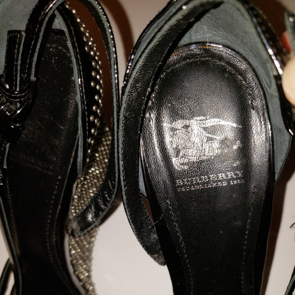Never worn Burberry studded wedge heel sandal - Picture 2 of 8